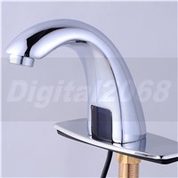 New Automatic Electronic Hands Free Mixer Sensor Tap Faucet Cold Water Touchless 4 bathroom Basin Infrared Basin Sensor Faucet