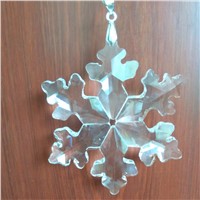 New Arrival ! 10 pcs/lot 89mm Snowflake Crystal Pendant + Hook Glass Chandelier Prism Hanging Drop For Strand Garland