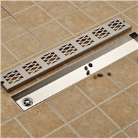 Stainless Steel Brushed Bathroom Floor Drain Shower Strainer Swimming Shower Drainer