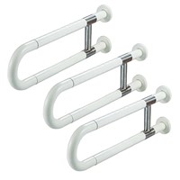 100% High Quality Hardware Flip Up Grab Bar With Stainless Accent For Older Off White