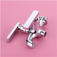 New Toilet Brass Chrome Hand held Bidet Spray Shattaf Sprayer Douche Jet + Copper Water Valve +Holder + Hose