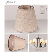 10 pcs E14 medium handmade lampshade chandelier pendant wall candle lamp fabric cover Rustic Country retro