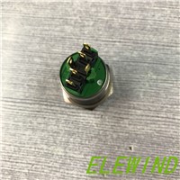 ELEWIND 22mm stainless steel illuminated power symbol push button switch(PM221F-11ET/B/12V/S)
