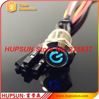 5pc waterproof LED 5v 12mm momentary push button switch w/ 50cm wire computer motherboard power switch pc power switch button