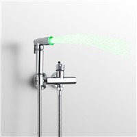Superfaucet Toilet Bidet Faucet  Bidet Toilet Seat  Bidet Hand Shower with LED Hand Held Bidet Spray 1.5M Shower Hose HG-3302-2