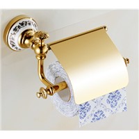 High Quality Gold Toilet Paper Holder ,Paper Roll Holder,Tissue Holder,Solid Brass -Bathroom Accessories Products