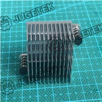 10pcs/lot  30mm length 28mm width 15mm height   High Quality Super Heat Conduction Aluminum Silver Heatsink with Tow Ears