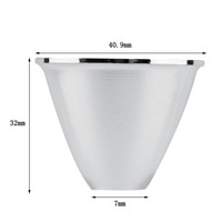 1pcs LED Reflector Cup High Power For Cree XR-C/XR-E/XM-L Q5 T6 5 Degree LED Flashlight Plastic Plating Reflector Cup