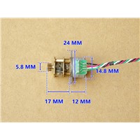 Micro precision Stepper Motor Deceleration 15BY  Full Metal Gear Box  Two phase four wire 15mm stepper motor