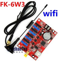FK-6W3 wifi led controller 1344*48/1024*64 pixel wireless Wifi/phone APP/USB communication p10,p13.33,p16,p4.75 led control card