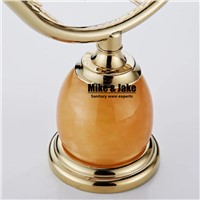 Bathroom golden jade paper basket holder with nature stone head wall tissue box hand paper box in bathroom accessories
