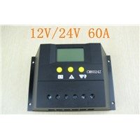 CM6024Z 60A 12V 24V panel Battery Charge Controller Solar Home system indoor use LCD 60A Solar Charge Controller