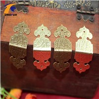 Fast Shipping 50pcs 25*25*17mm Decoration Hardware Antique wooden retaining edge angle stamp edging small bags of wood trim