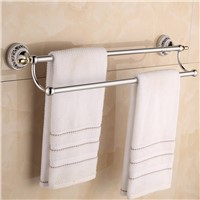 European Style Plating Golden Stainless Steel Bar Gold/ Silver Double Rod Bathroom Towel rack, Towel rail and Towel holder