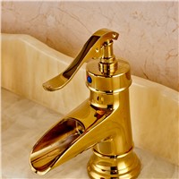 Wholesale and Retail Wash Basin Vessel Sink Faucet Teapot Shaped Deck Mounted Gold