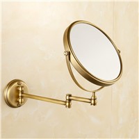 Antique Bronze Bathroom Mirror Copper Elegant 8 Inch Bathroom Mirror, Magnifier Beauty Bathroom Accessories 567