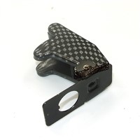 1pc High Quality Carbon fiber  New Toggle Switch Waterproof Boot Plastic Safety Flip Cover Cap