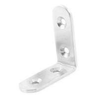 Promotion! 5 Pcs 50mm x 50mm Right Angle Stainless Steel Corner Bracket
