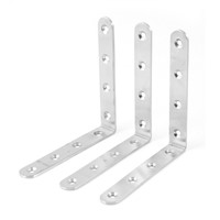 WSFS Hot Sale 3 Pcs 125mm x 125mm Corner Brace Joint Right Angle Bracket