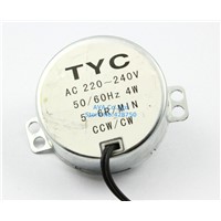 Synchronous Motor AC 220~240 V , 5~6 R/Min , CCW/CW , 50/60Hz 4W