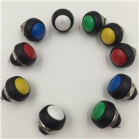 Small round button switch push button switch Momentary OFF (ON) Push Button Horn Switch