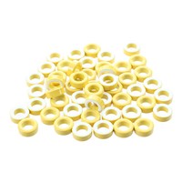 7mm Inner Diameter Iron powder core Iron Toroid Cores Yellow White 50PCS