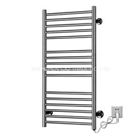 4pcs Heated Towel Rail Holder Bathroom AccessoriesTowel Rack Stainless Steel ElectricTowel Warmer Towel Dryer 120W