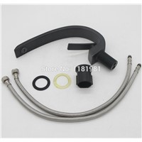 Hot selling black-plated  waterfall water outlet deck mounted  basin bathroom  faucet B107