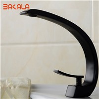 BAKALA Luxury 10 Styles  Modern Crescent Designs Torneira Single Handles Brass Kitchen Sink  Faucets basin Mixer F6101 F6101-11