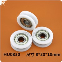 4pcs 30mm Round Groove Nylon Pulley Wheels Roller for 3mm rope w/ 625ZZ Bearing