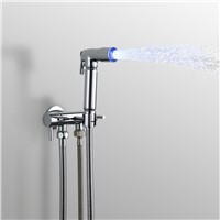 Superfaucet LED Bidet Hand Spray,Bidet Sprayer,Bidet Shower Lights,LED Shower Head Spray,Toilet Faucet HG-3303-2