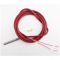 4 Wire PT100 Temperature Sensor 4 Wire with Silicone Gel Coated 1.5Meters Probe 50mm*6mm -50-180 centigrade RTD thermistor