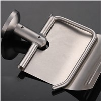 Best Quality Brushed Nickel Bathroom Kitchen Paper Holder with Cover Wall Mounted Waterproof Roll Tissue Paper Rack