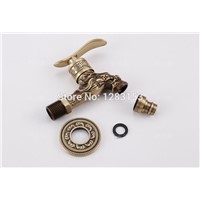 high quality brass  garden decorative faucets European style antique washing machine bibcock cold water wall faucet  garden tap