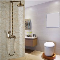 Unique Design Bathroom Water Faucet with Single Handle Brass Hand Shower Antique Brass Shower Taps