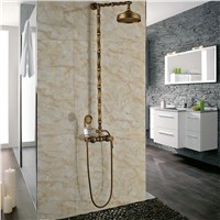 Unique Slide Bar Design Bathroom Shower Faucet with 20cm Shower Head Water Faucet