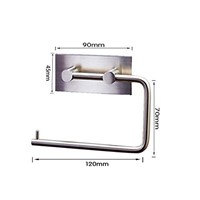 LumipartyRedcolourful Stainless Steel Toilet Paper Holder Storage Bathroom Kitchen Paper Towel Dispenser Tissue Roll Hanger Wall