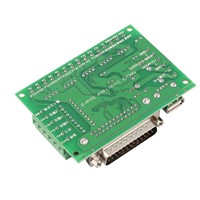 Hot new arrival 5 Axes CNC Breakout Board w/Optical Coupler For MACH3 Stepper Motor Driver