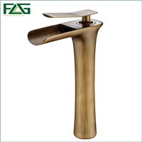 FLG Bath Mat Full Copper Antique Tap Cold&amp;amp;amp;Hot Platform Heightening Fountain Vessel Sink Faucets Retro Bathroom Faucets Tap M252A