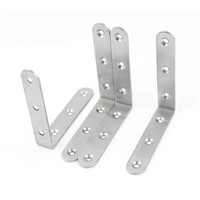 DHDL-4 x Stainless Steel Shelf Support Corner Brace Angle Bracket 100x100mm