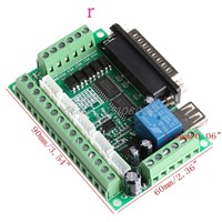 5 Axis CNC Breakout Board With Optical Coupler For MACH3 Stepper Motor Driver Controller Best Motor Controller #S018Y#