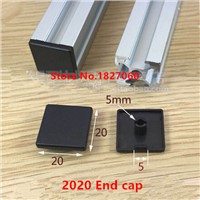 200pcs 2020 Plastic ABS End Cap for 20 Seire Aluminum Profile Acessories Single Hole