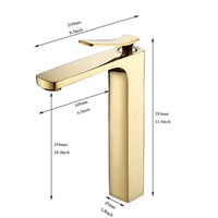 Golden basin faucet hot and cold water mixer taps bathroom single handle basin faucets bathroom accessories