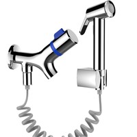 CRW Bidet Spray for Toilet Brass Hand Held Sprayer Douche Kit Bidet Faucet Tap Toilet Peg Shower Spray Bathroom Accessories