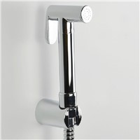 Luxury Brass Bathroom Hand Held Shattaf Wall Mounted Sprayer Bidet Shattaf Chrome Plating Lavatory Bidet Only / Bidet Whole Set