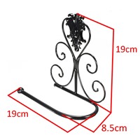 Retro Metal Iron Wrought Toilet Paper Holder Rack Bathroom Wall Mount Paper Holder For Bath Decors