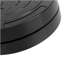 Black 4.5 Inch Round Plastic Rotary Plate Turnplate 360 Degree Rotating Clay Pottery Sculpture Tool