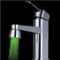 KSOL New Style Hot selling! Glow Temperature Sensor LED Water Stream Faucet Tap 3 Color