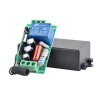 Wireless Remote Control Light Switch 10A Relay Output Radio 220V 1 Channel Receiver Module + 50-500M Transmitter