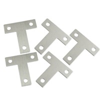 5 Pcs Angle Plate Corner Brace Flat T Shape Repair Bracket